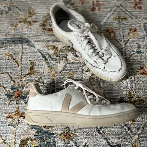 Sneakers Veja V-12 White Leather Size 8 - read description - Picture 4 of 7